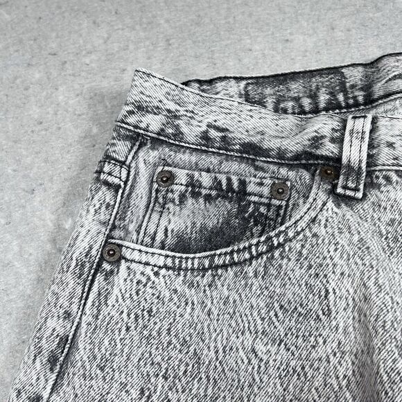 Vintage LEVI'S 501 Jeans Men’s 38x34 Straight Leg Black Acid Wash Denim MADE USA - Picture 3 of 16